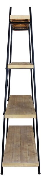 SHELFY - libreria industrial in legno e acciaio