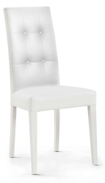 JACQUELYN - sedia moderna ecopelle con 4 bottoni