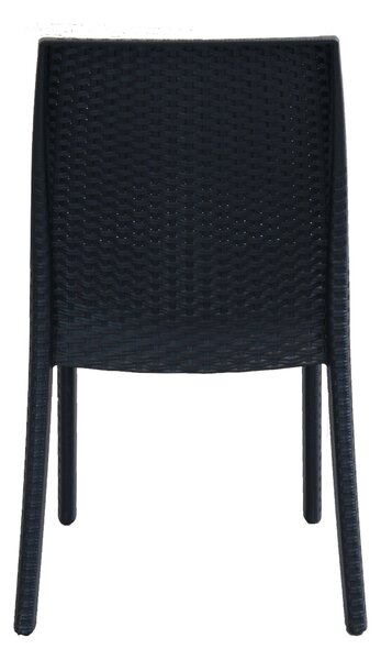 ALMA - sedia da giardino impilabile in wicker stampato