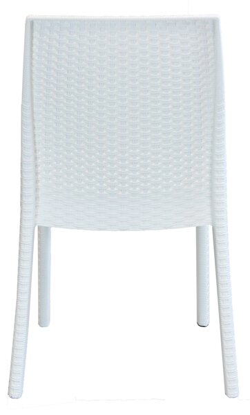 ALMA - sedia da giardino impilabile in wicker stampato