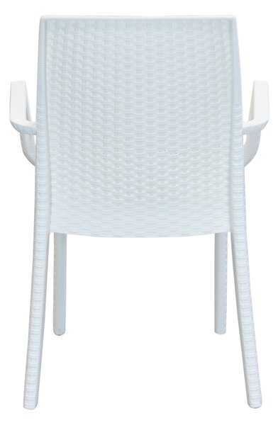 ALMA - poltrona da giardino impilabile in wicker stampato