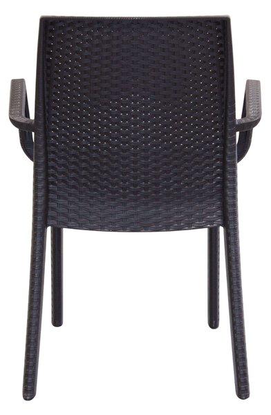 ALMA - poltrona da giardino impilabile in wicker stampato