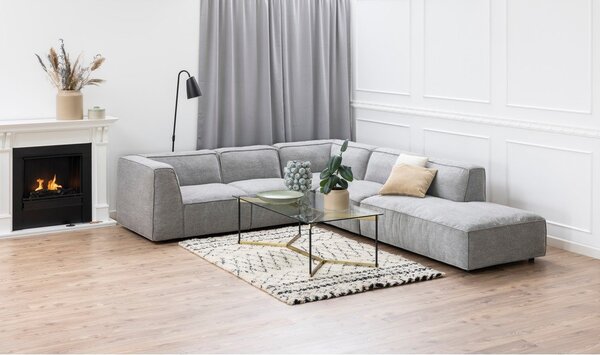 Poltrona lounge grigio chiaro (angolo destro) Fairfield - Bonami Selection