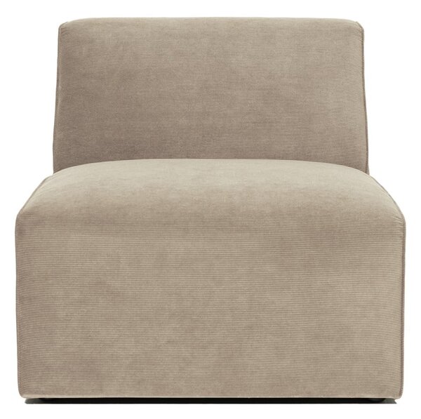 Modulo divano in velluto a coste beige (parte centrale) Sting - Scandic