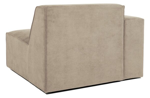 Modulo divano in velluto a coste beige (angolo sinistro) Sting - Scandic
