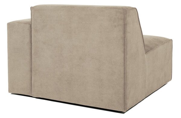Modulo divano in velluto a coste beige (angolo destro) Sting - Scandic