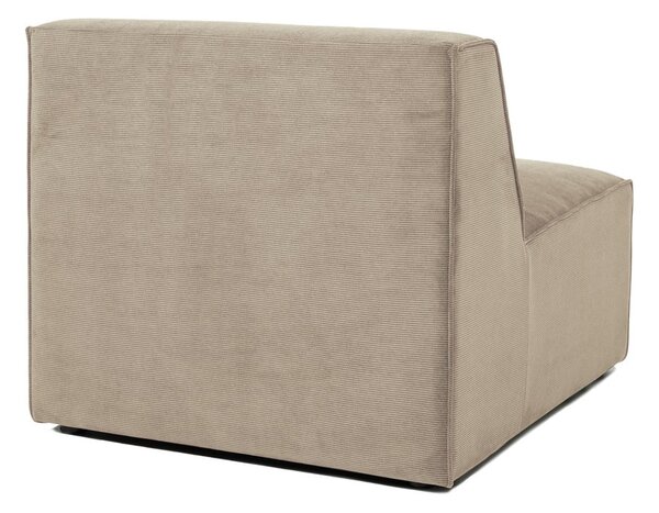 Modulo divano in velluto a coste beige (parte centrale) Sting - Scandic