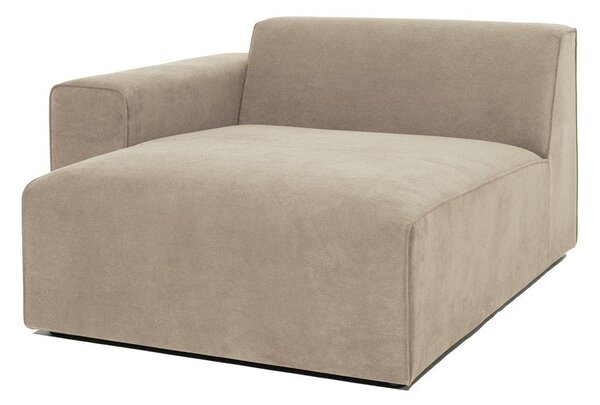Modulo divano in velluto a coste beige (angolo sinistro) Sting - Scandic