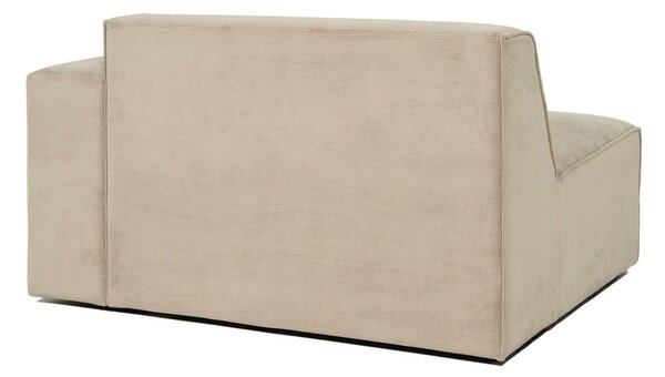 Modulo divano in velluto a coste beige (angolo destro) Sting - Scandic