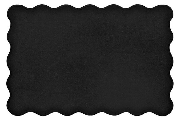 Set 4 tovagliette in cotone e lino nero cm 45x30