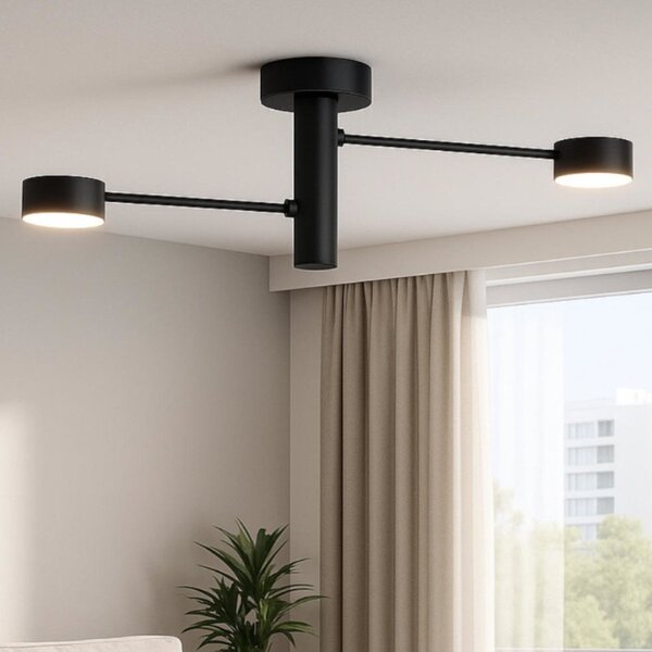 Plafoniera moderna top light octopus 1227 2 gx53 led orientabile metallo - Top Light