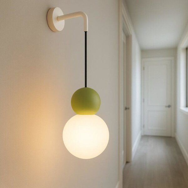 Applique moderno top light cottage 1228 a g9 led vetro metallo - Top Light