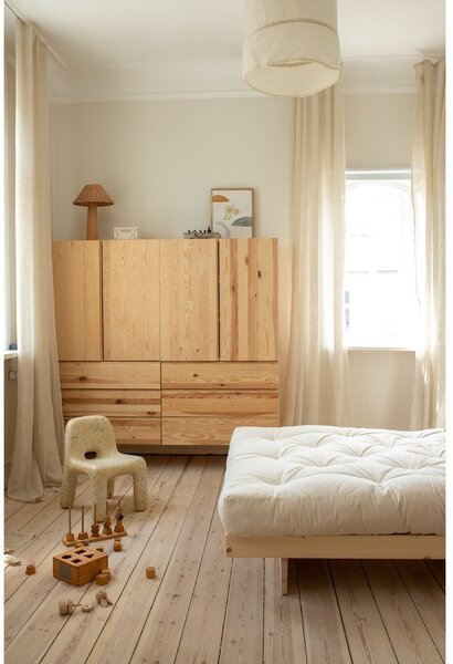 Letto matrimoniale in legno di pino 160x200 cm Kanso - Karup Design