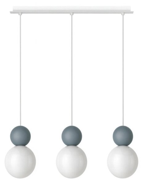 Lampadario moderno top light cottage 1228 s3 r g9 led vetro metallo - Top Light