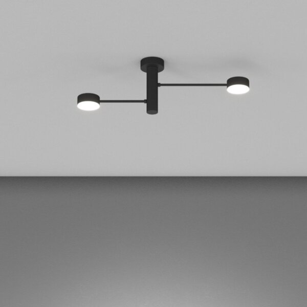Plafoniera moderna top light octopus 1227 2 gx53 led orientabile metallo - Top Light