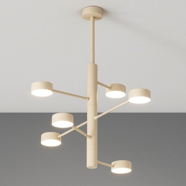 Lampadario moderno top light octopus 1227 6 gx53 led orientabile metallo - Top Light