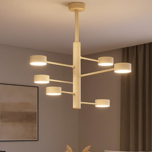 Lampadario moderno top light octopus 1227 6 gx53 led orientabile metallo - Top Light