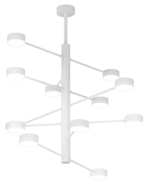 Lampadario moderno top light octopus 1227 12 gx53 led orientabile metallo - Top Light