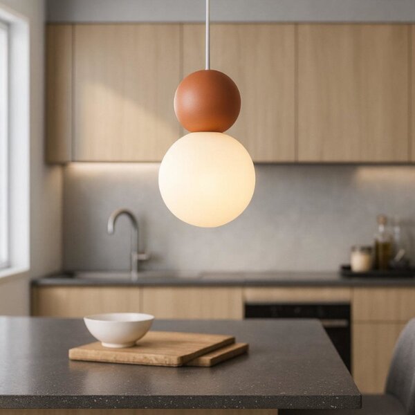 Lampadario moderno top light cottage 1228 s1 g9 led vetro metallo - Top Light