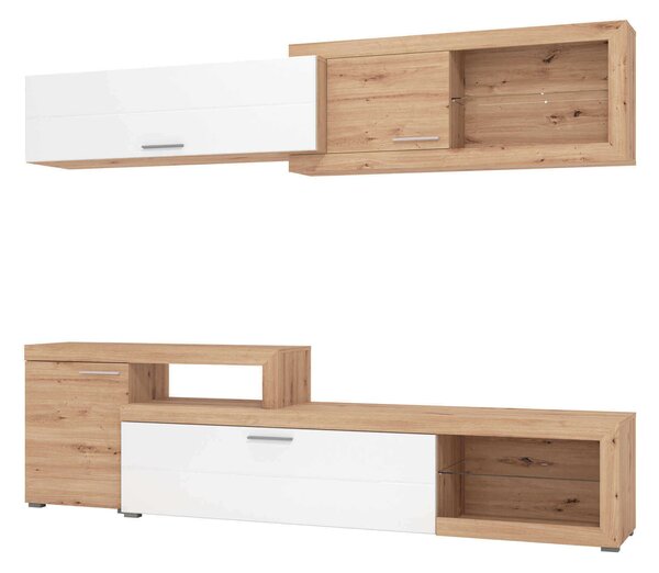 BILLIE - parete attrezzata quattro ante moderna minimal in legno