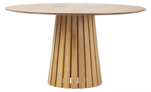 Tavolo rotondo in legno chiaro di quercia D137 cm DITA