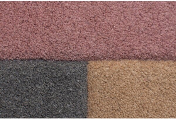 Tappeto in lana marrone 60x230 cm Collage - Flair Rugs