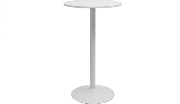 Tavolo alto design rotondo bianco D60 cm CALISTA
