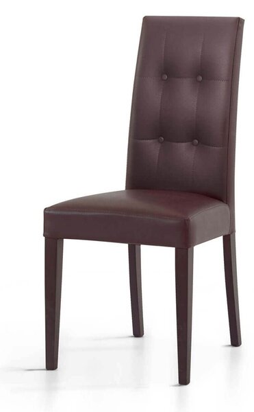 JACQUELYN - sedia moderna ecopelle con 4 bottoni