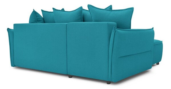 Divano letto angolare turchese (angolo sinistro) Leon - Bobochic Paris