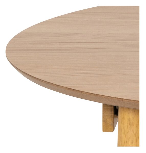 Tavolo da pranzo rotondo con effetto rovere allungabile con estensione ø 115 cm Montreux – Actona