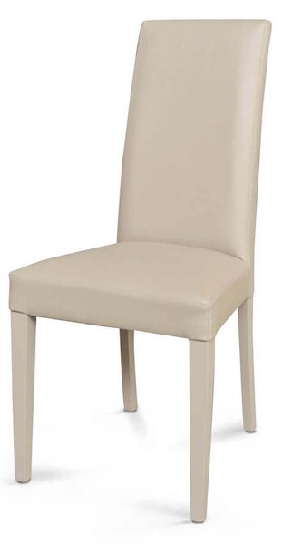 JACQUELYN - sedia moderna ecopelle con gambe antracite