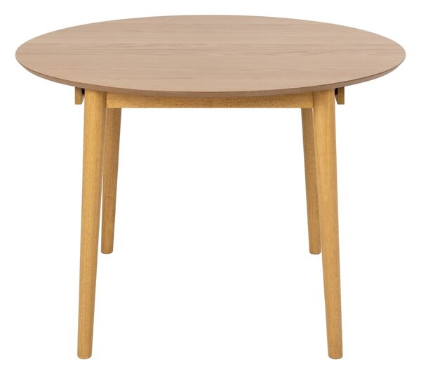Tavolo da pranzo rotondo con effetto rovere allungabile con estensione ø 115 cm Montreux – Actona