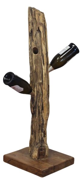 SIBILLA - porta bottiglie in legno di teak