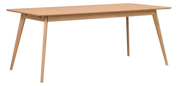 Tavolo da pranzo pieghevole con piano in legno di frassino 190x90 cm Yumi - Rowico