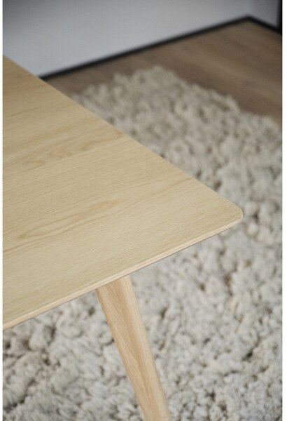 Tavolo da pranzo pieghevole con piano in legno di frassino 190x90 cm Yumi - Rowico