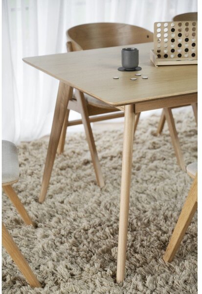 Tavolo da pranzo pieghevole con piano in legno di frassino 190x90 cm Yumi - Rowico
