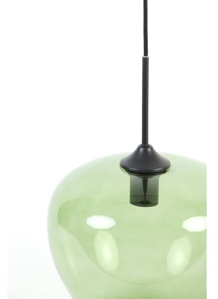 Lampada da soffitto verde con paralume in vetro ø 30 cm Mayson - Light & Living