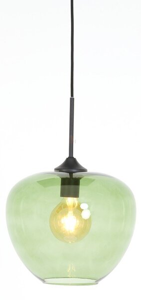 Lampada da soffitto verde con paralume in vetro ø 30 cm Mayson - Light & Living
