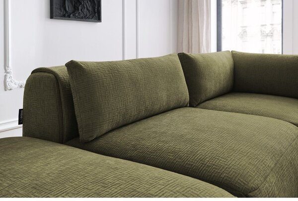 Divano angolare verde (variabile) Jeanne - Bobochic Paris