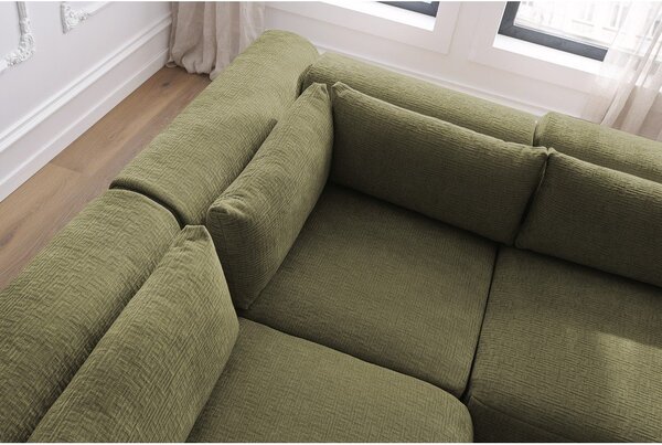 Divano angolare verde (variabile) Jeanne - Bobochic Paris