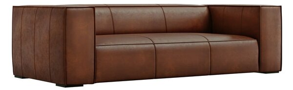 Divano in pelle marrone cognac 227 cm Madame - Windsor & Co Sofas