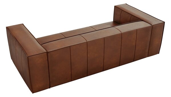 Divano in pelle marrone cognac 227 cm Madame - Windsor & Co Sofas