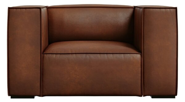 Poltrona in pelle marrone cognac Madame - Windsor & Co Sofas