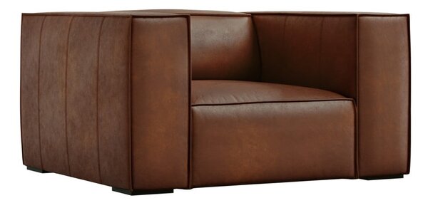 Poltrona in pelle marrone cognac Madame - Windsor & Co Sofas