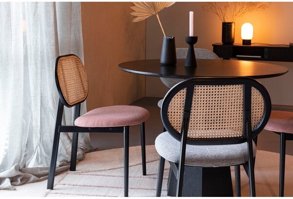 Sedia da pranzo in rattan grigio Spike - Zuiver