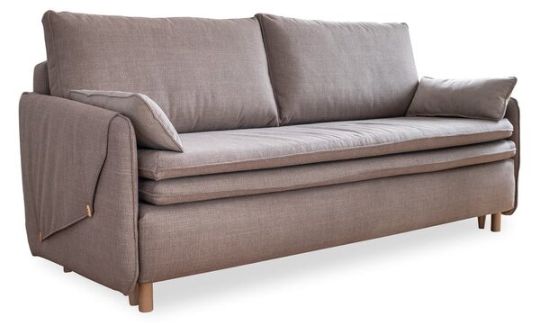 Divano letto marrone chiaro 207 cm Simon - Miuform