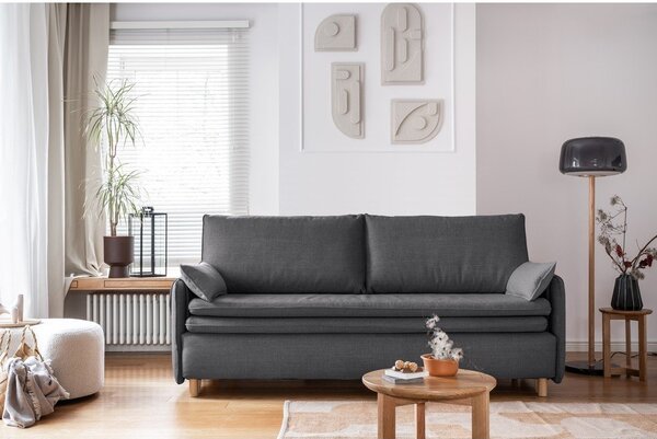 Divano letto grigio scuro 207 cm Simon - Miuform