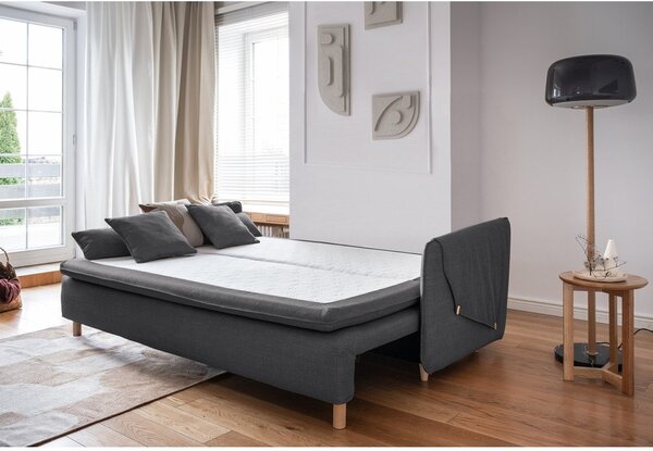 Divano letto grigio scuro 207 cm Simon - Miuform