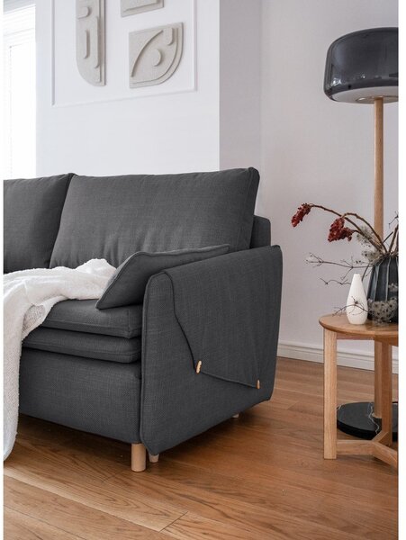 Divano letto grigio scuro 207 cm Simon - Miuform