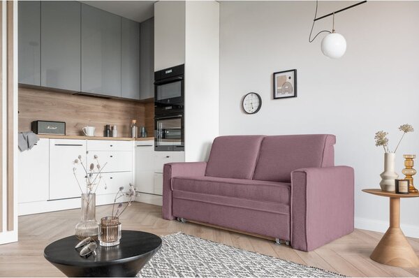 Divano letto rosa 168 cm Lucky Lucy - Miuform
